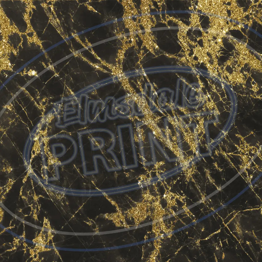Black & Gold Marble 002 Printed Pattern Vinyl