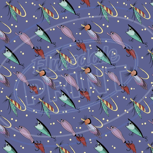 Gone Fishing 005 Printed Pattern Vinyl