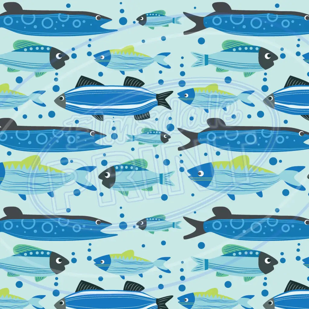 Gone Fishing 006 Printed Pattern Vinyl