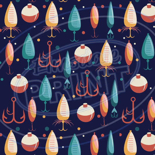 Gone Fishing 009 Printed Pattern Vinyl