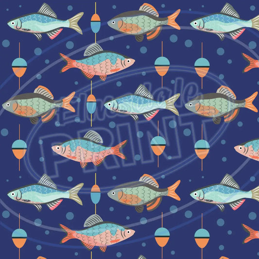 Gone Fishing 012 Printed Pattern Vinyl