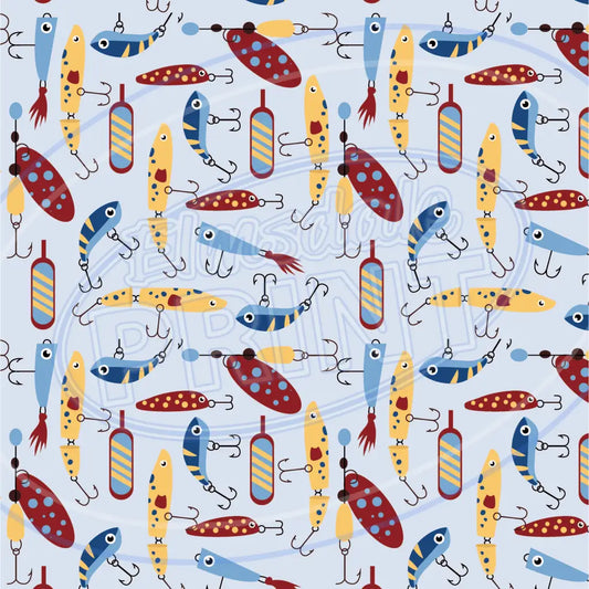 Gone Fishing 019 Printed Pattern Vinyl