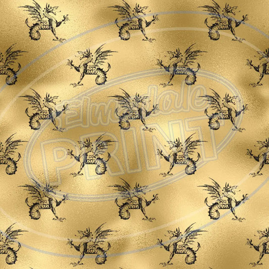 Gothic Gold 009 Printed Pattern Vinyl