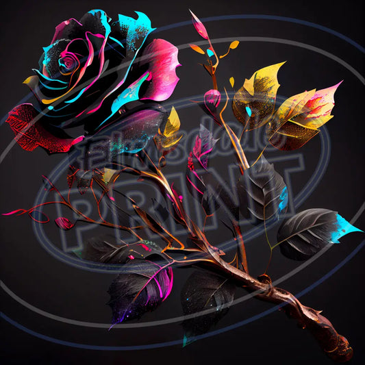 Gothic Rose 001 Printed Pattern Vinyl