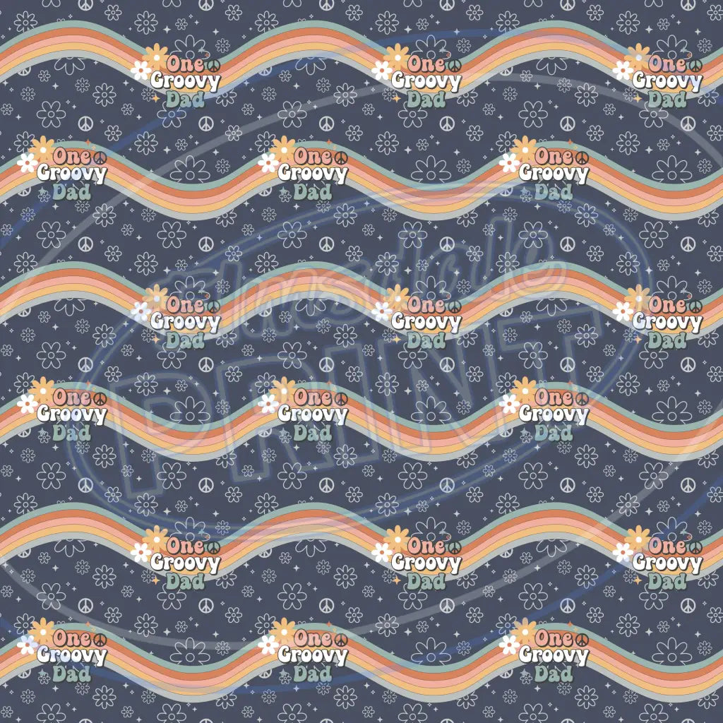 Groovy Dad 007 Printed Pattern Vinyl