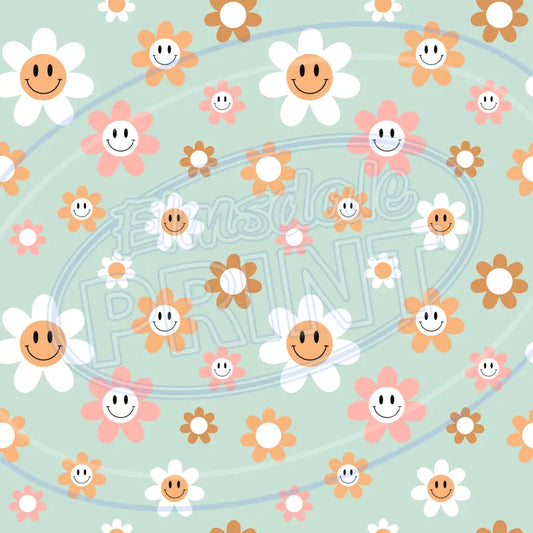 Groovy Smiley 001 Printed Pattern Vinyl