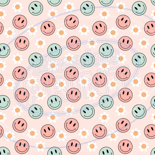 Groovy Smiley 007 Printed Pattern Vinyl