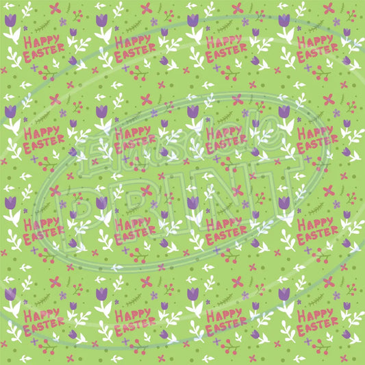 Happy Easter 003 Printed Pattern Vinyl