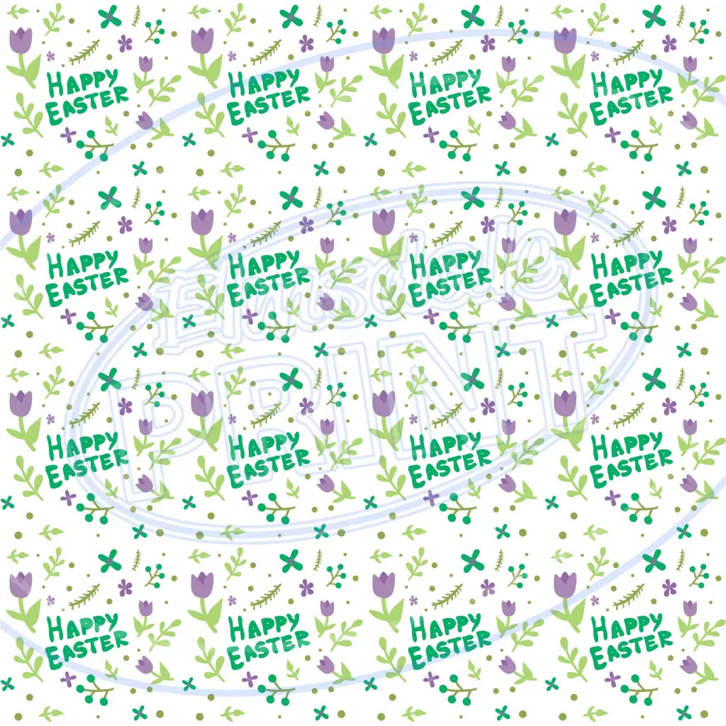 Happy Easter 004 Printed Pattern Vinyl