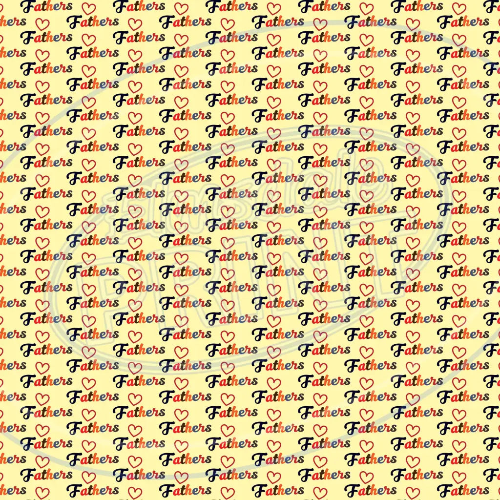 Happy Fathers Day 008 Printed Pattern Vinyl