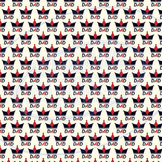 Happy Fathers Day 010 Printed Pattern Vinyl