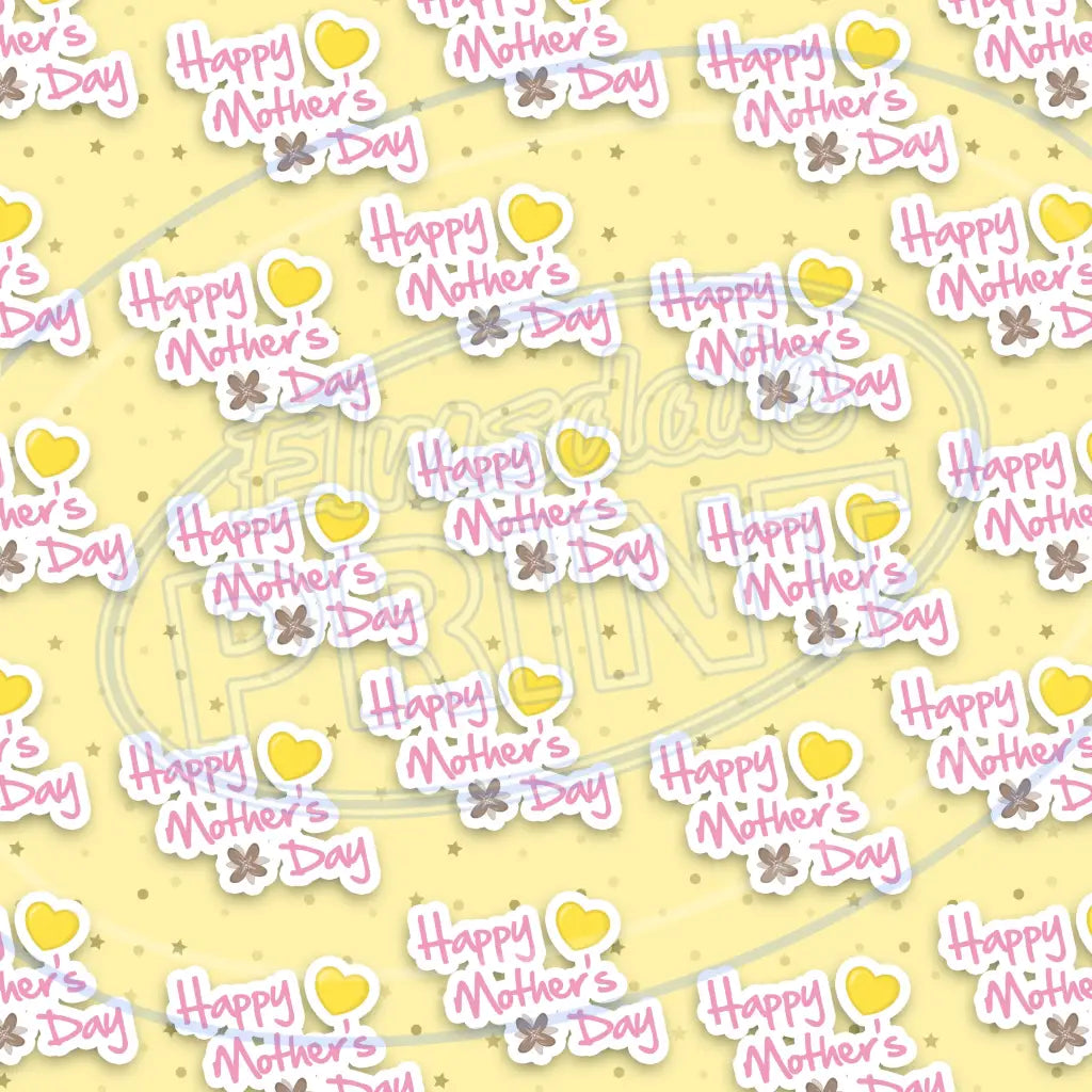 Happy Mothers Day 014 Printed Pattern Vinyl