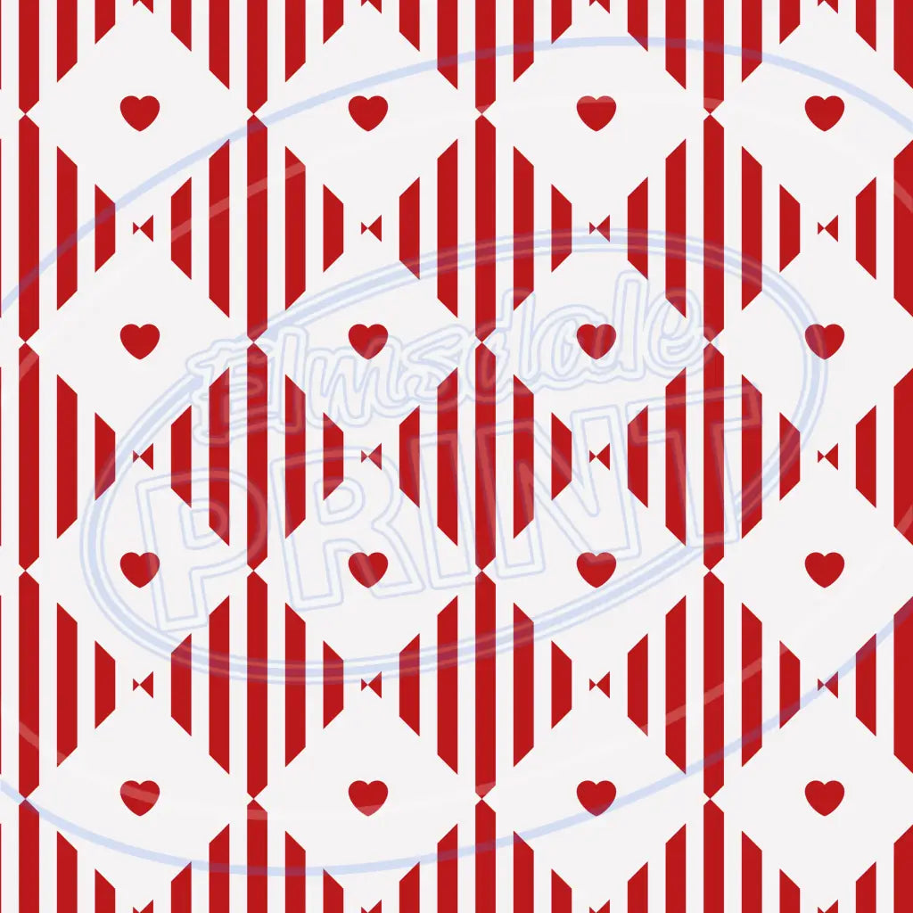 Heart Plaid 005 Printed Pattern Vinyl