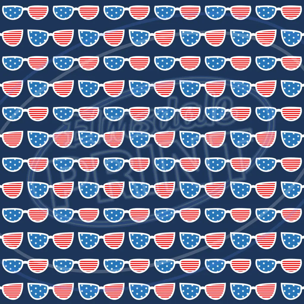 July 4Th Beach Party 002 Printed Pattern Vinyl
