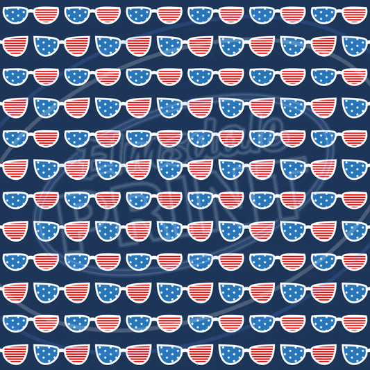 July 4Th Beach Party 002 Printed Pattern Vinyl
