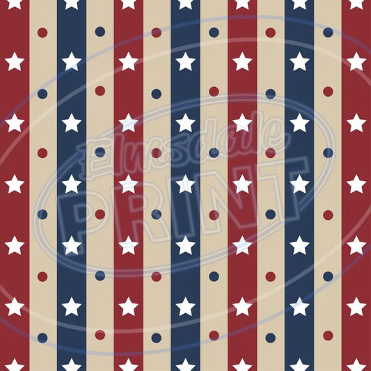 July 4Th Retro 010 Printed Pattern Vinyl