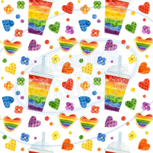 Light Rainbow 003 Printed Pattern Vinyl