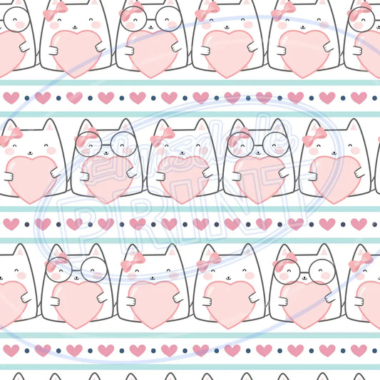 Love Cats 004 Printed Pattern Vinyl
