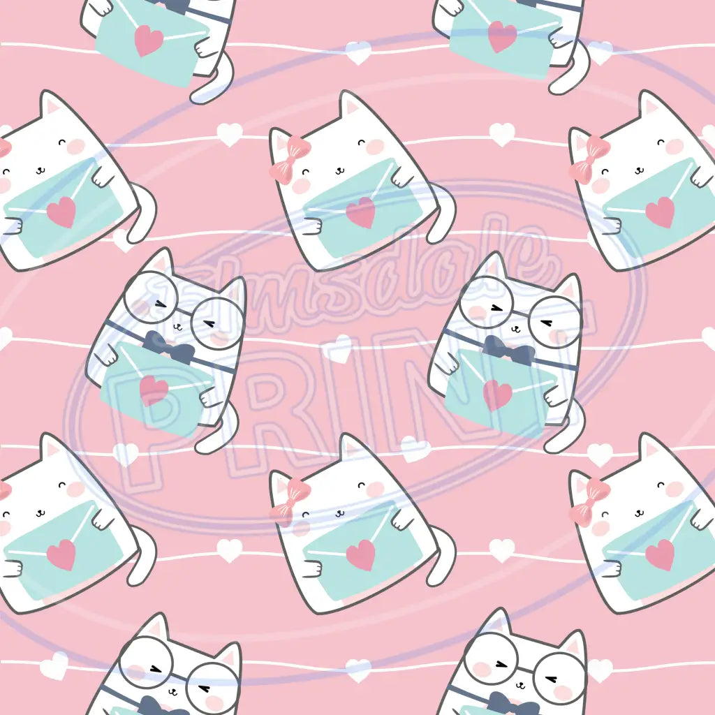 Love Cats 014 Printed Pattern Vinyl