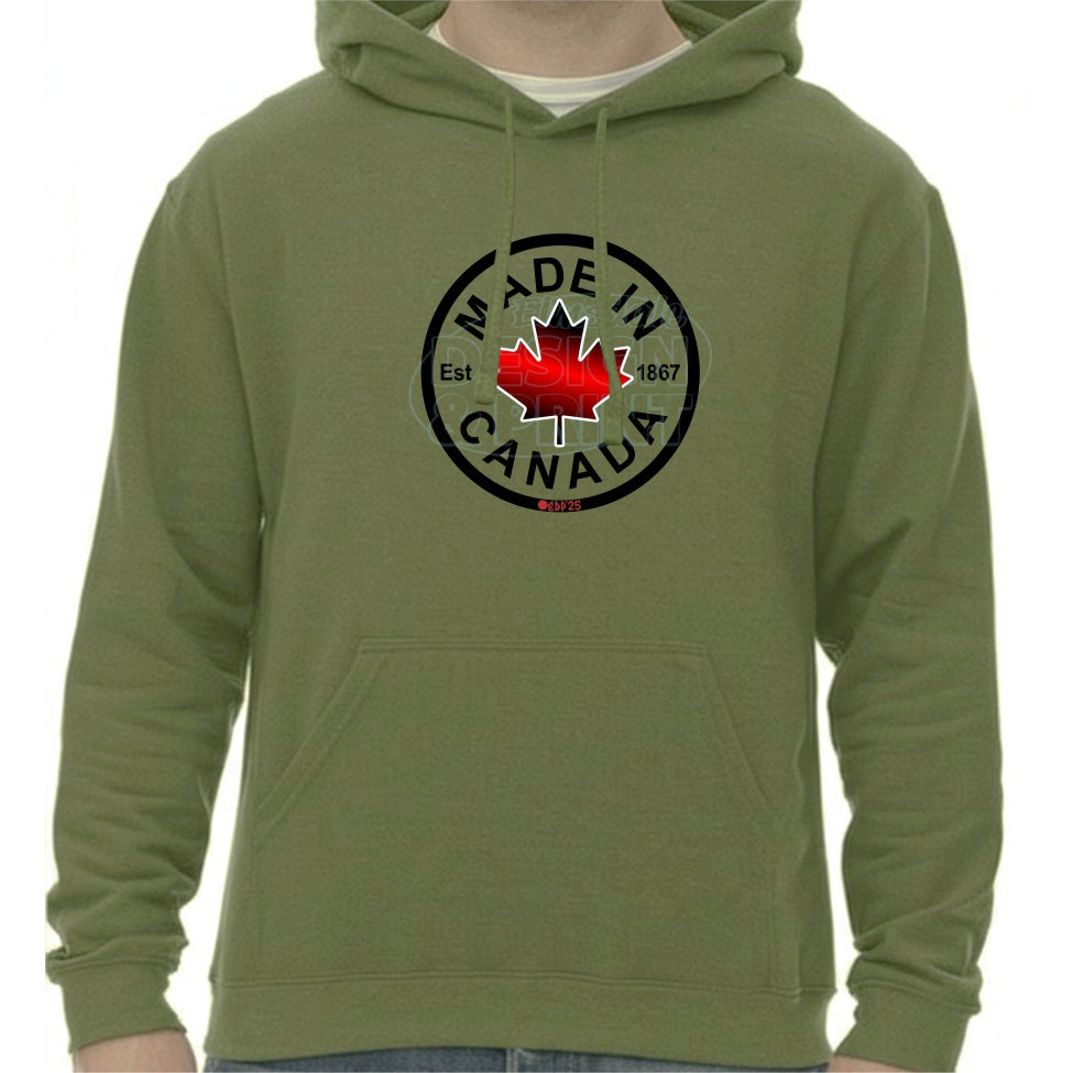 Made in Canada: Hoodies - Military Green / S