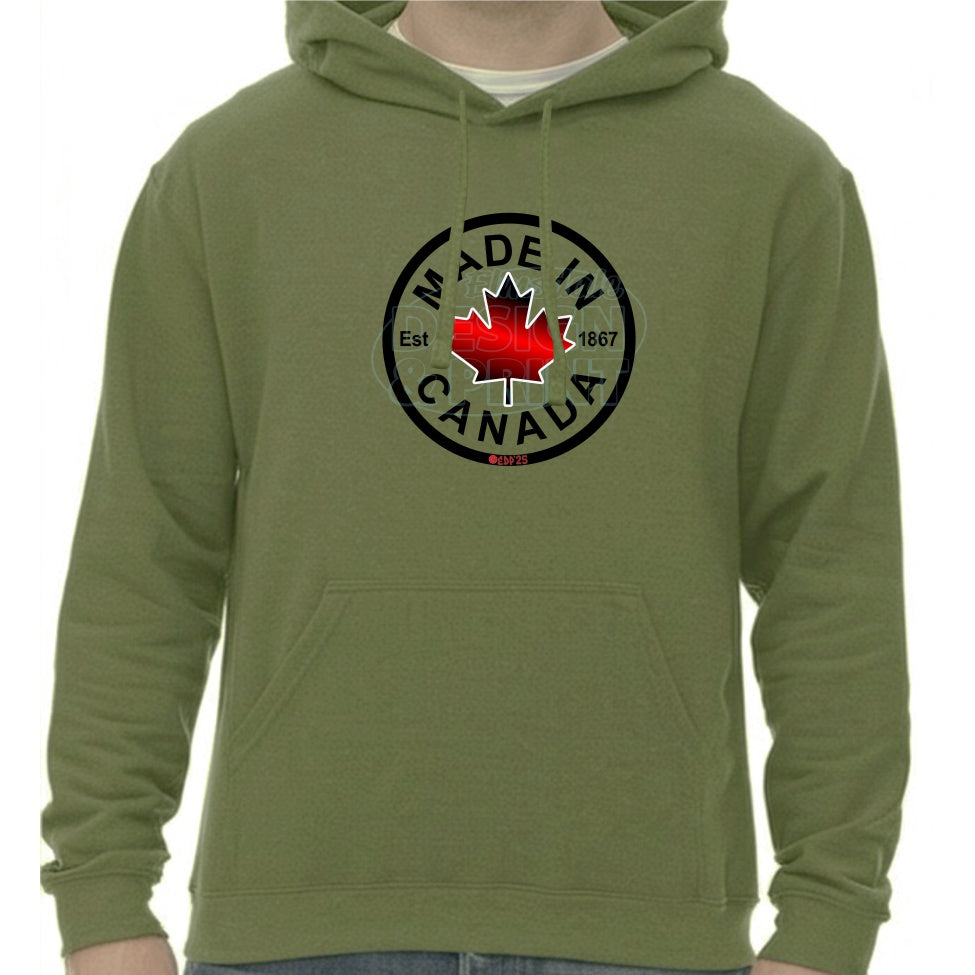 Made in Canada: Hoodies - Military Green / S