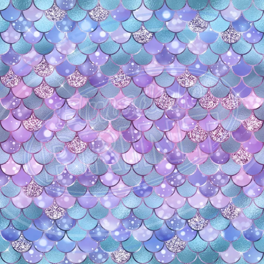 Mermaid Glitter 007 Printed Pattern Vinyl