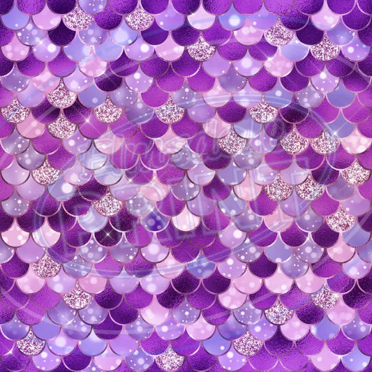 Mermaid Glitter 009 Printed Pattern Vinyl