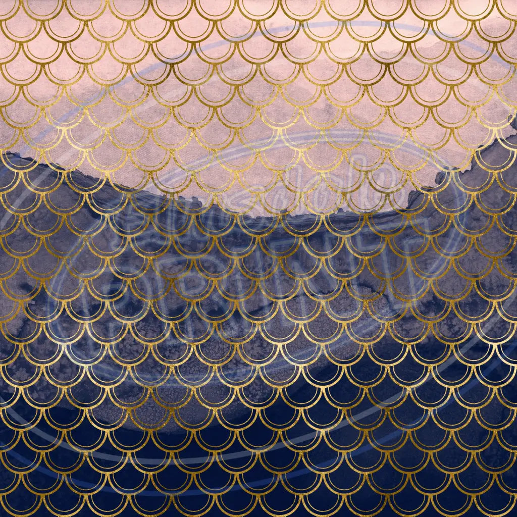 Mermaid Scales 004 Printed Pattern Vinyl
