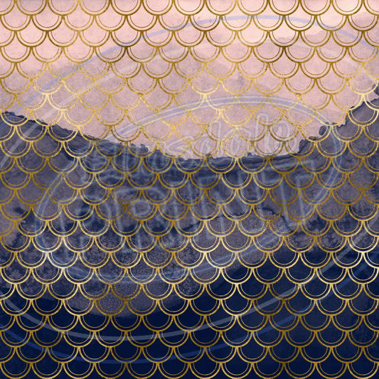 Mermaid Scales 004 Printed Pattern Vinyl