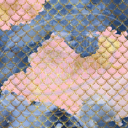 Mermaid Scales 005 Printed Pattern Vinyl