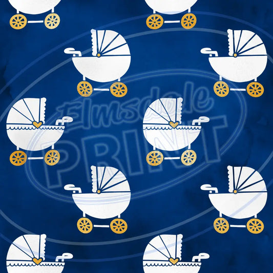 Navy Nursery 008 Printed Pattern Vinyl