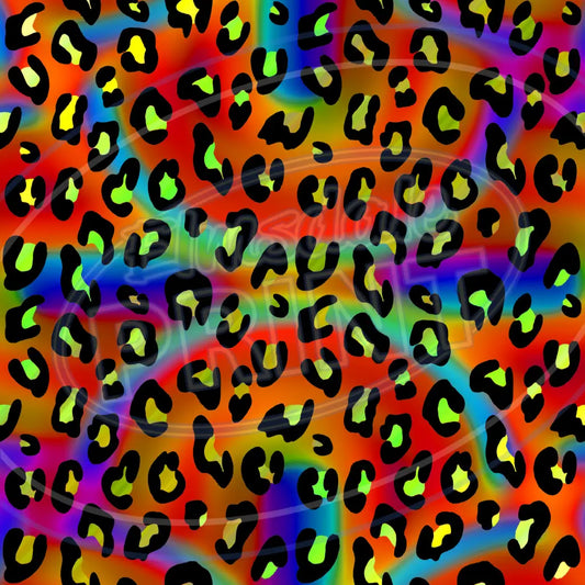 Neon Leopard 003 Printed Pattern Vinyl