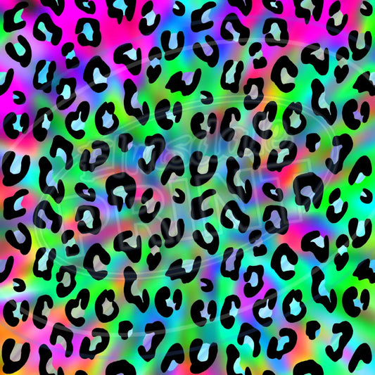 Neon Leopard 007 Printed Pattern Vinyl