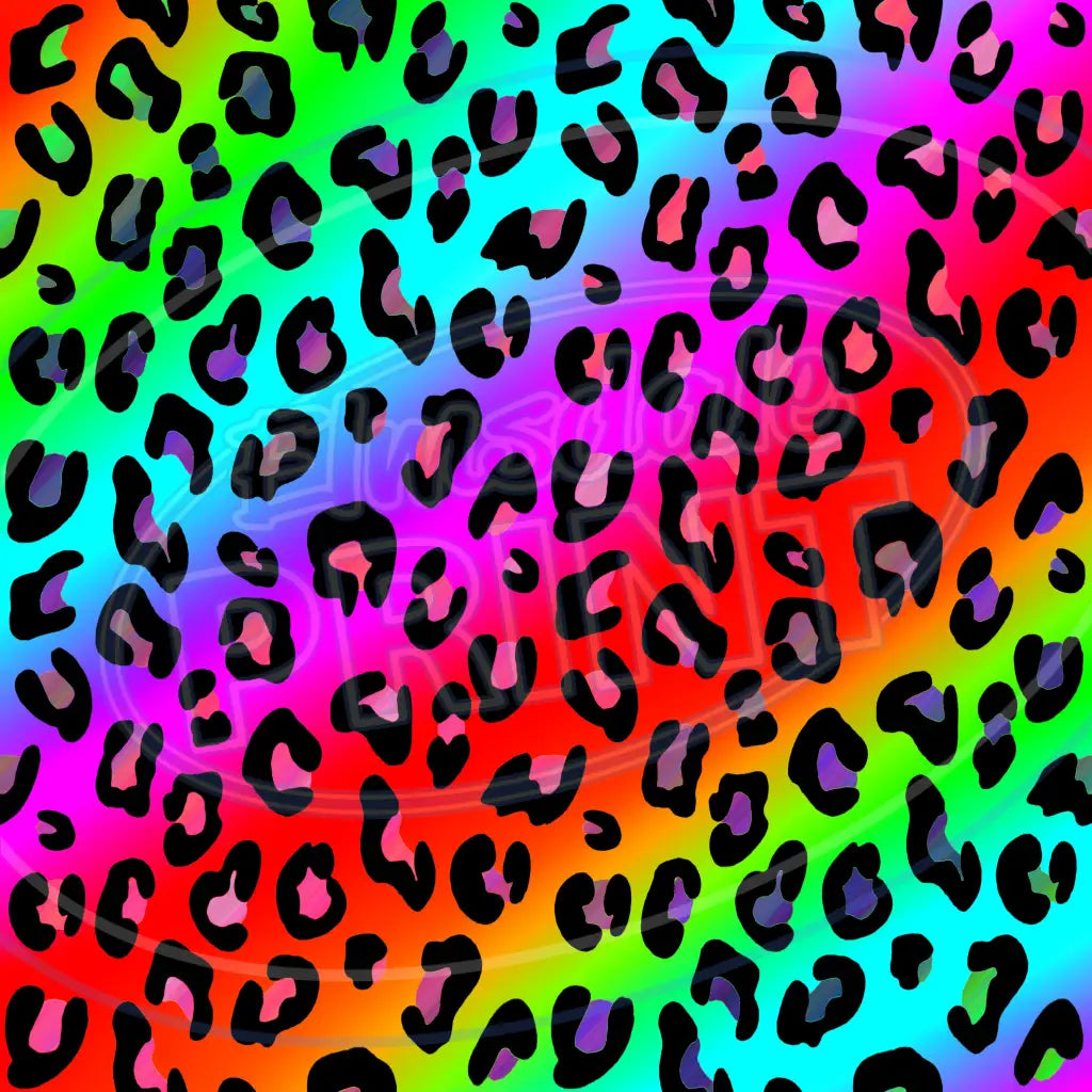 Neon Leopard 008 Printed Pattern Vinyl