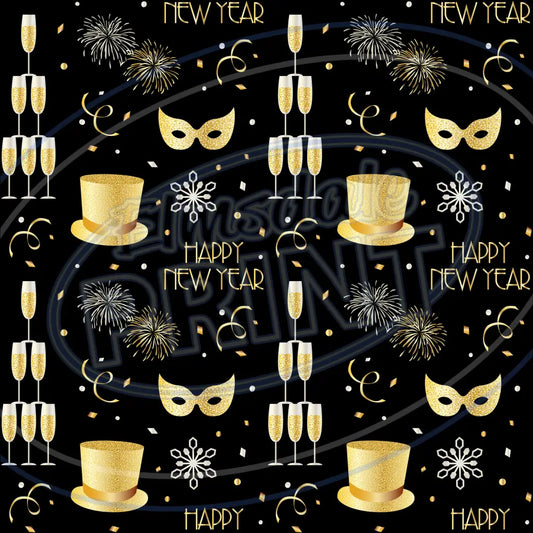 New Years Eve 001 Printed Pattern Vinyl