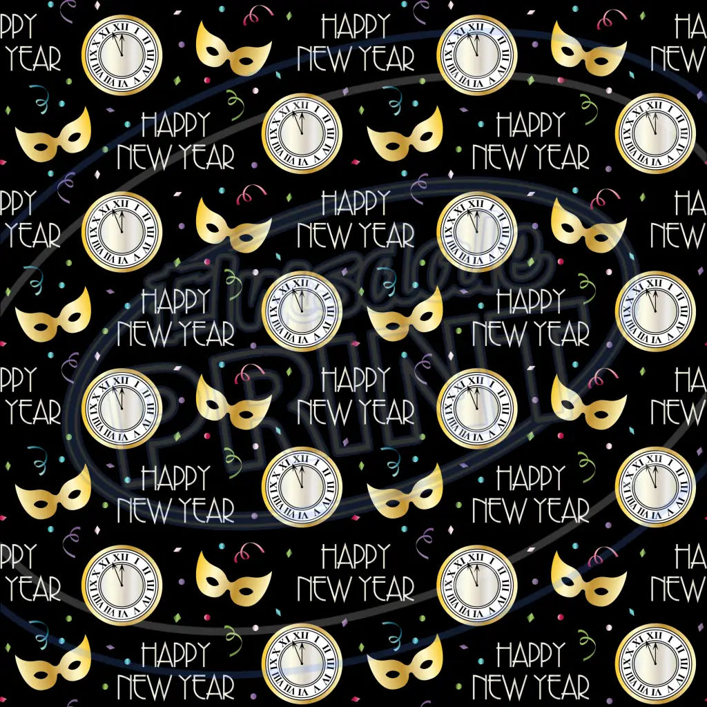 New Years Eve 006 Printed Pattern Vinyl