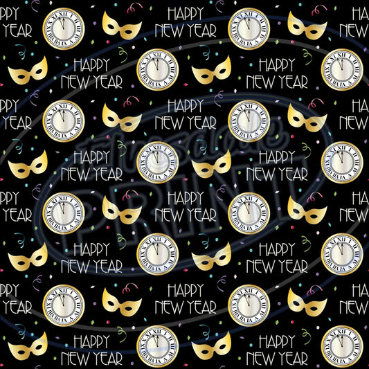 New Years Eve 006 Printed Pattern Vinyl