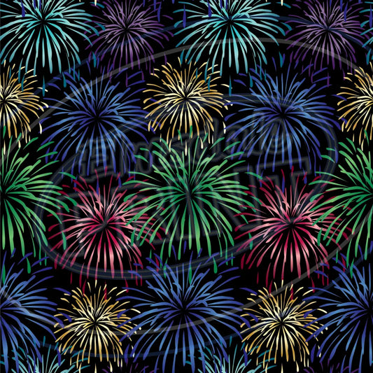 New Years Eve 007 Printed Pattern Vinyl