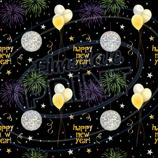 New Years Eve 009 Printed Pattern Vinyl