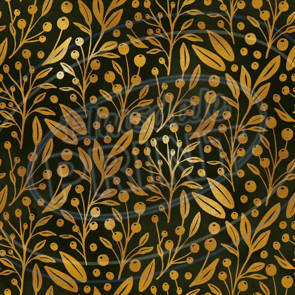 Olive Gold 008 Printed Pattern Vinyl