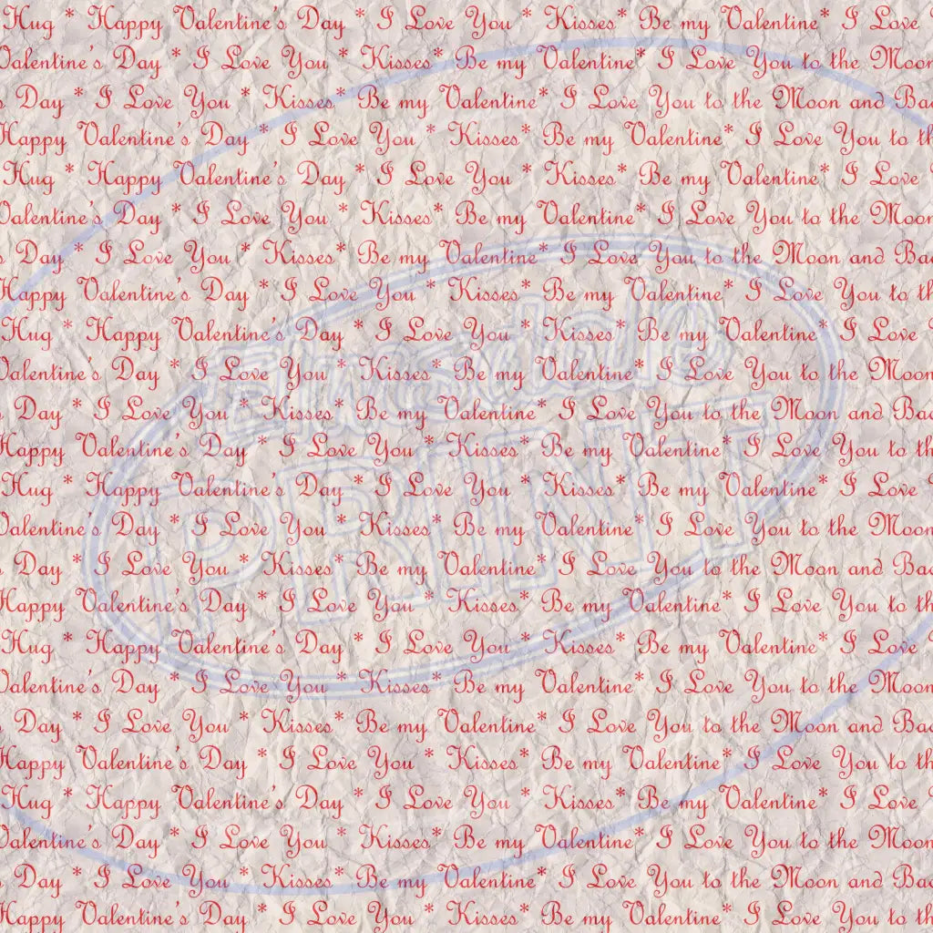 Paper Valentine 002 Printed Pattern Vinyl