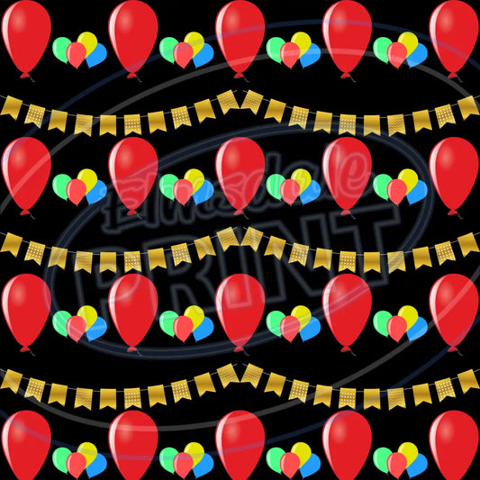 Party Balloons 001 Printed Pattern Vinyl
