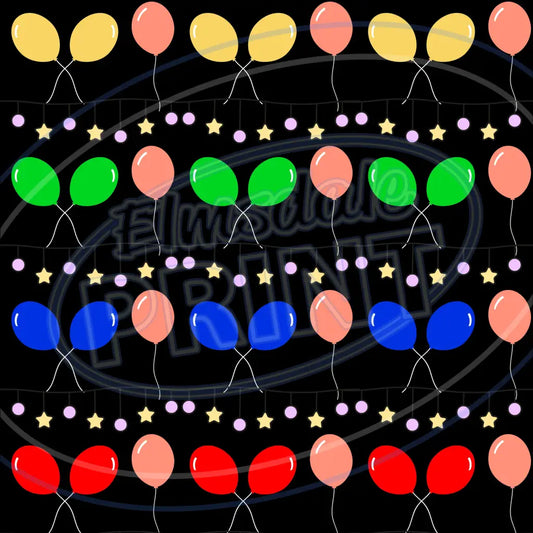 Party Balloons 005 Printed Pattern Vinyl