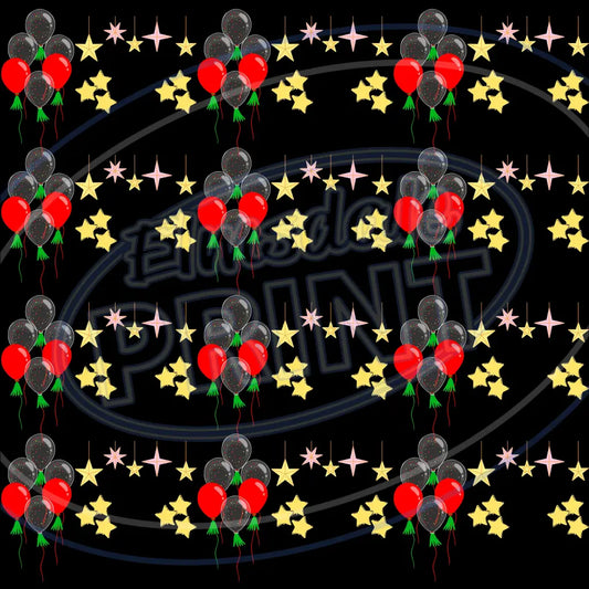Party Balloons 010 Printed Pattern Vinyl