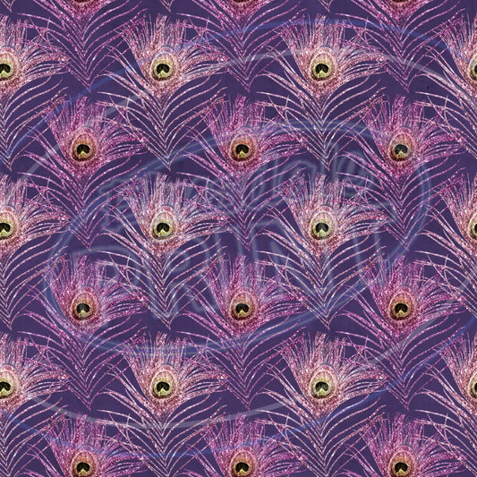 Peacock Feathers 019 Printed Pattern Vinyl