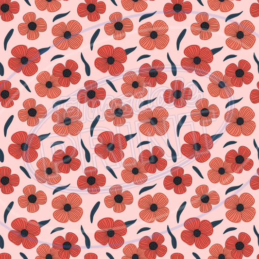 Poppy Motif 012 Printed Pattern Vinyl
