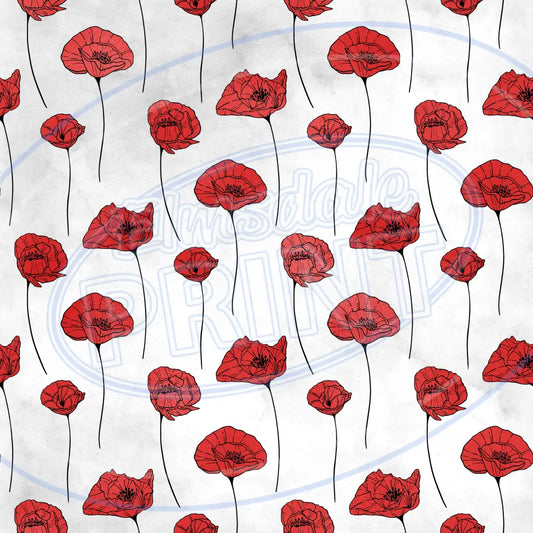 Poppy Sheen 001 Printed Pattern Vinyl