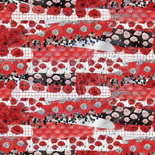 Poppy Sheen 010 Printed Pattern Vinyl
