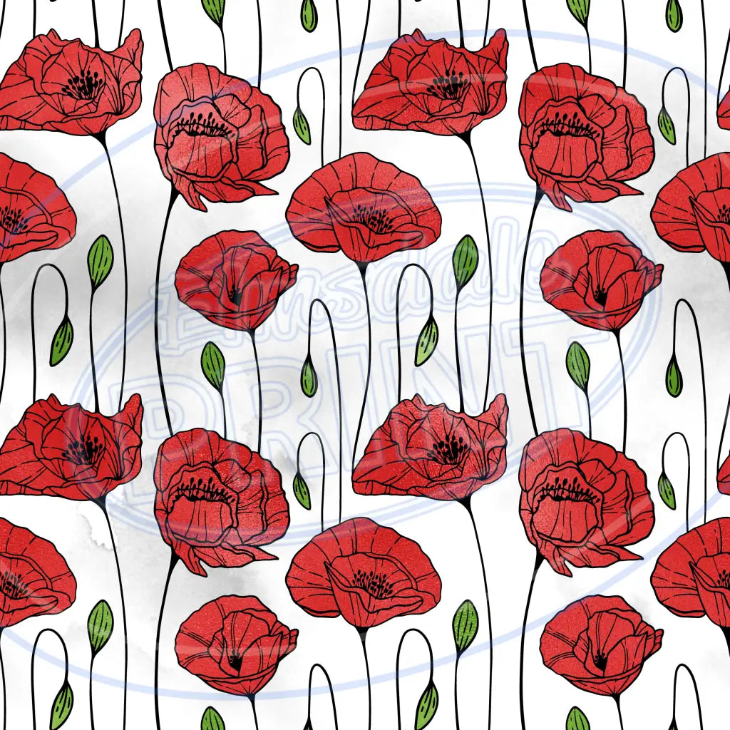 Poppy Sheen 011 Printed Pattern Vinyl