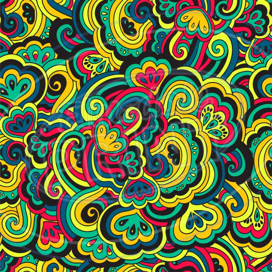 Trippy Psychedelic 006 Printed Pattern Vinyl